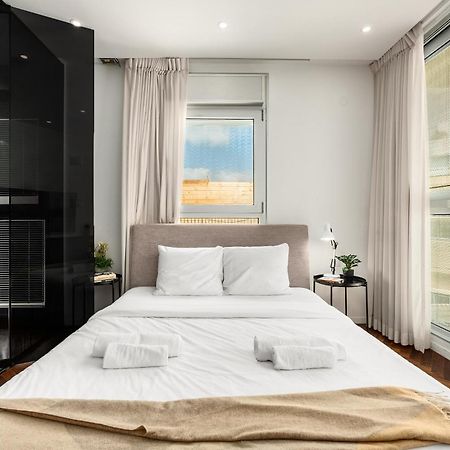 Penthouse 3Br + Roof Top + Parking - On The Beach Haifa Eksteriør bilde